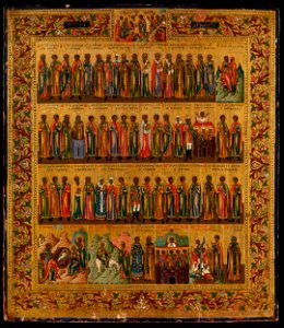 Menalogical icon for december (c.1900, priv.coll)