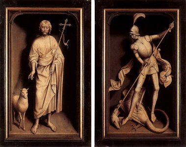 Memling Triptych of Family Moreel closed