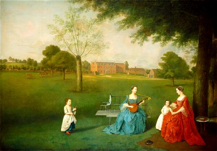 Members of the Maynard Family in the Park at Waltons G-001357-20120604