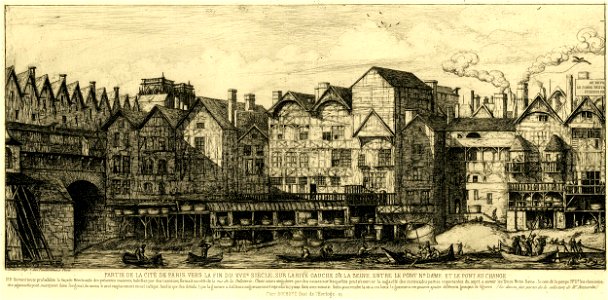 Meryon - Partie de la cité vers la fin du XVIIe siècle, 1866,1013.576