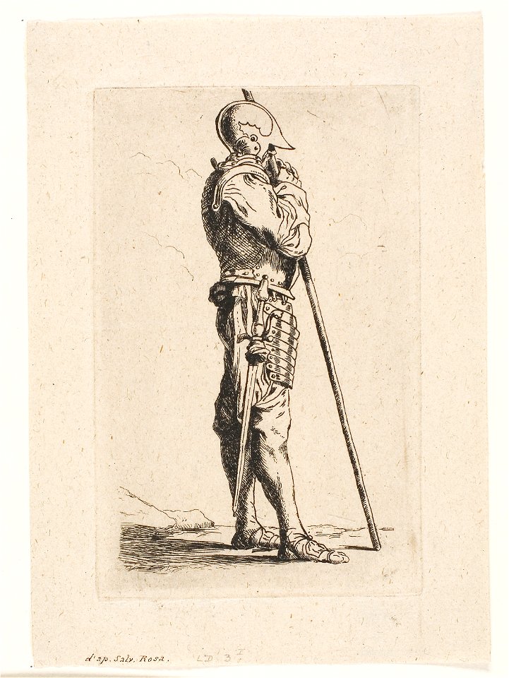 Meryon - A Soldier Standing, in Profile, 1917.744