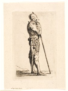 Meryon - A Soldier Standing, in Profile, 1917.744