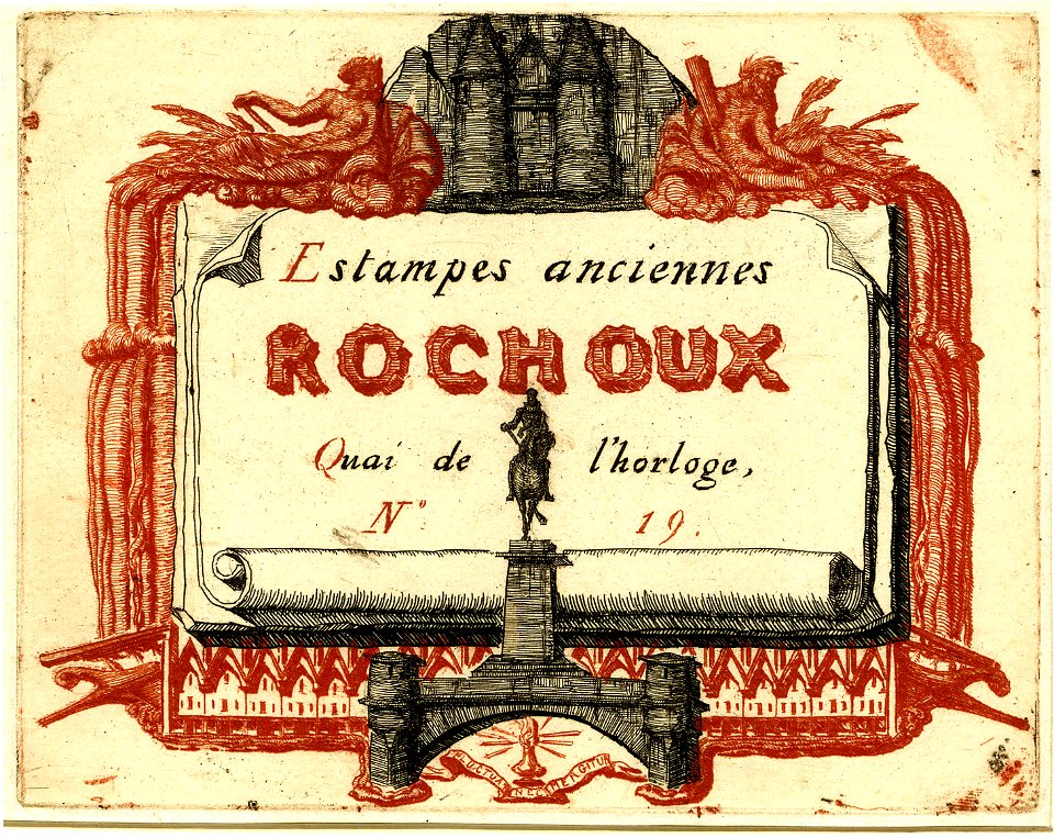 Meryon - Adresse de Rochoux, Marchand d'estampes, 1922,0228.1