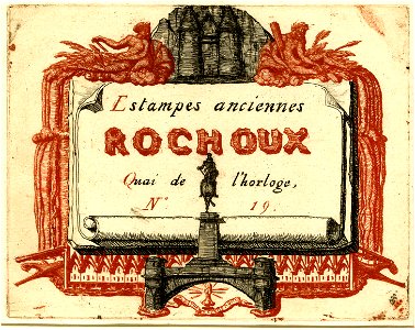 Meryon - Adresse de Rochoux, Marchand d'estampes, 1922,0228.1