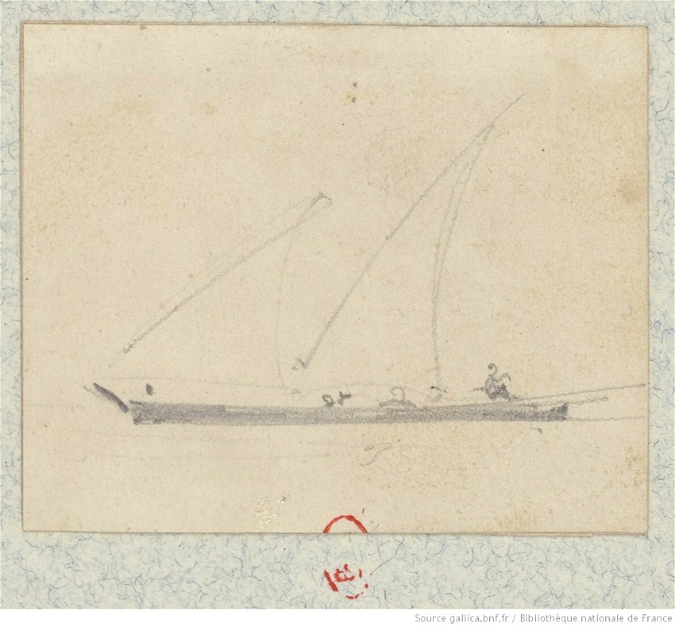 Meryon - Douze petits croquis de pirogues, btv1b55002193t, vue 12