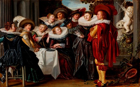 Merry Company on a Terrace 