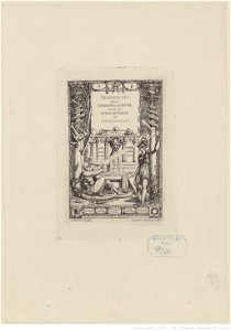 Meryon - Frontispice pour le catalogue de Th. De Leu, 6ème état, btv1b55002170n