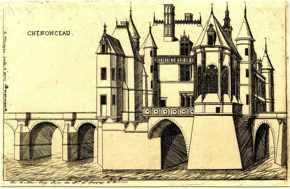 Meryon - Château de Chenonceau, 1908,0616.67