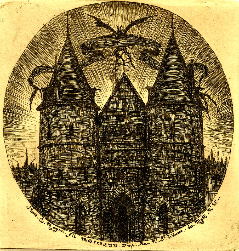 Meryon - L'ancienne porte du Palais de Justice, 1862,1011.693