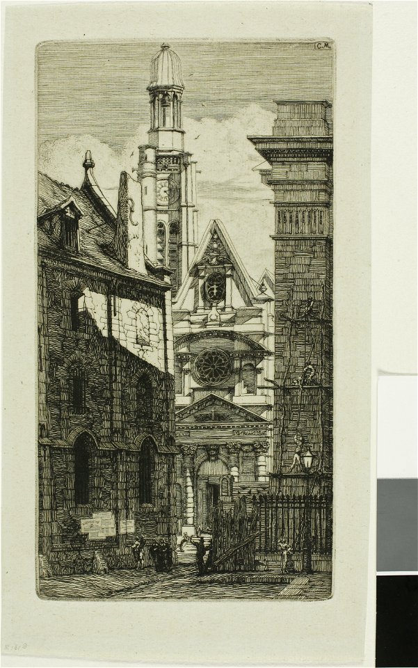 Meryon - Church of St. Etienne du Mont, Paris, 1938.1656