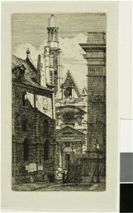 Meryon - Church of St. Etienne du Mont, Paris, 1938.1656