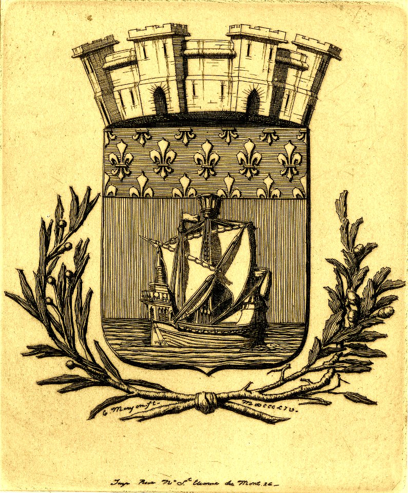 Meryon - Armes symbolique de la ville de Paris, 1862,1011.689