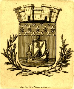 Meryon - Armes symbolique de la ville de Paris, 1862,1011.689