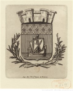 Meryon - Armes symboliques de la ville de Paris, btv1b55001153t