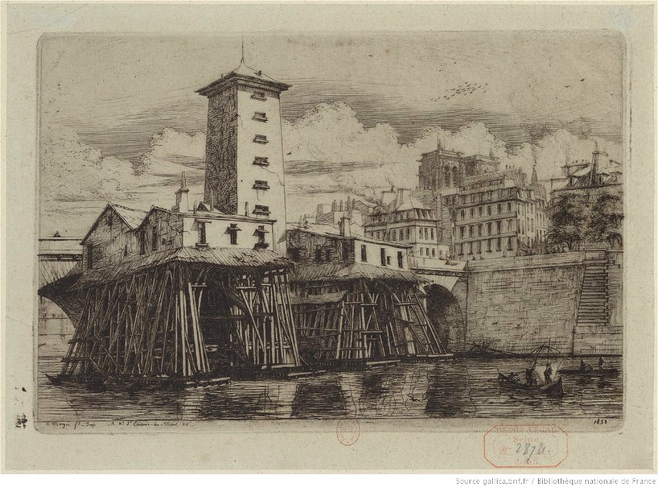 Meryon - La pompe Notre-Dame, btv1b55001121p