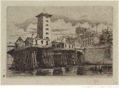 Meryon - La pompe Notre-Dame, btv1b55001121p