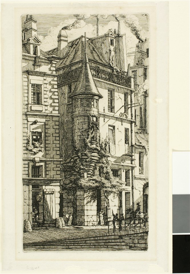 Meryon - House with a Turret, rue de la Tixéranderie, 1991.871