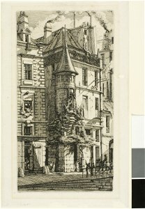 Meryon - House with a Turret, rue de la Tixéranderie, 1991.871
