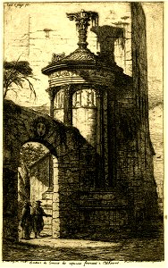 Meryon - Entrée du couvent des Capucins français à Athenes, 1865,1209.641