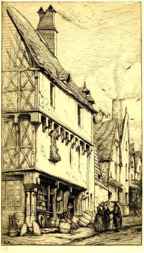 Meryon - Ancienne habitation à Bourges, 1865,1209.658