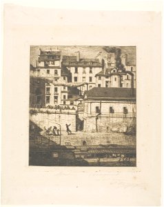 Meryon - The Mortuary, Paris, 1920.1424a