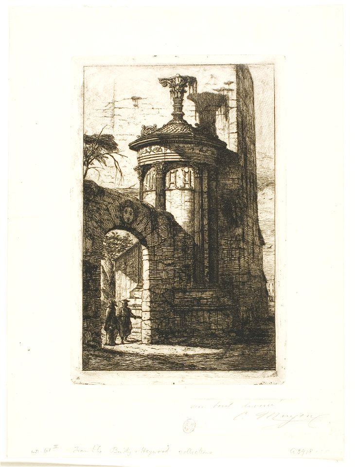 Meryon - Entrance to the French Capuchin Monastery in Athens, 1938.1622