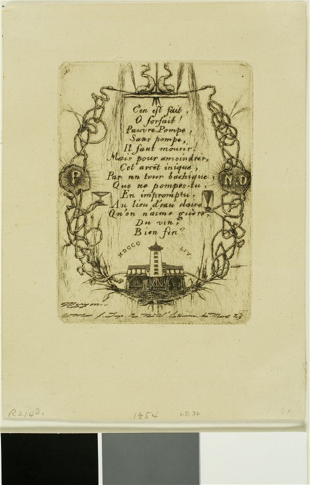 Meryon - Pompe Notre-Dame, Paris, small plate, 1927.4376