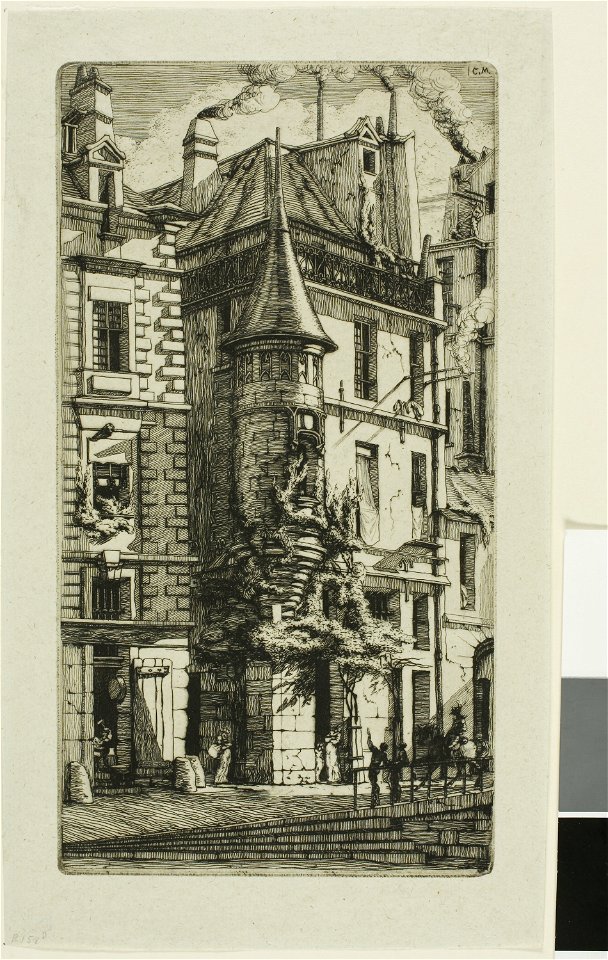 Meryon - House with a Turret, rue de la Tixéranderie, 1938.1663