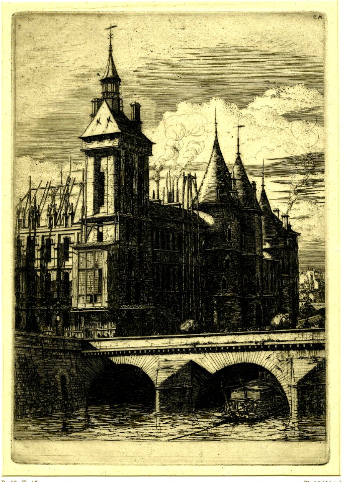 Meryon - La Tour d'Horloge, 1862,1011.702