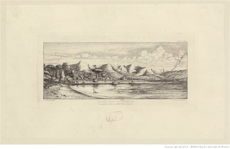 Meryon - Presqu'île de Banks, pointe des Charbonniers, Akaroa, btv1b55002156h