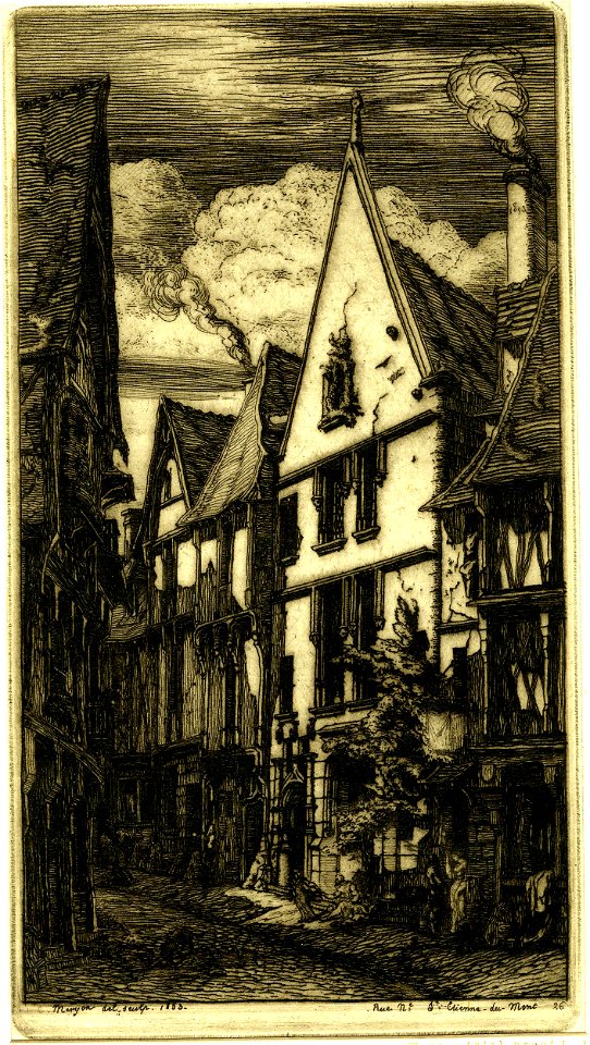 Meryon - La rue des Toiles, 1862,1011.720