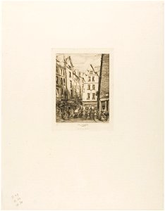 Meryon - Rue Pirouette aux Halles, Paris, 1909.245