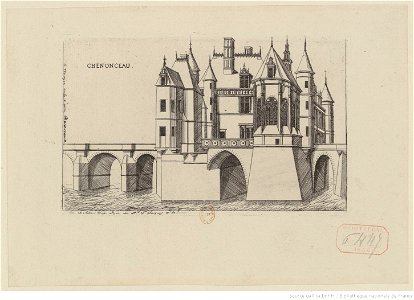 Meryon - Chenonceau, 3ème état, btv1b550022523