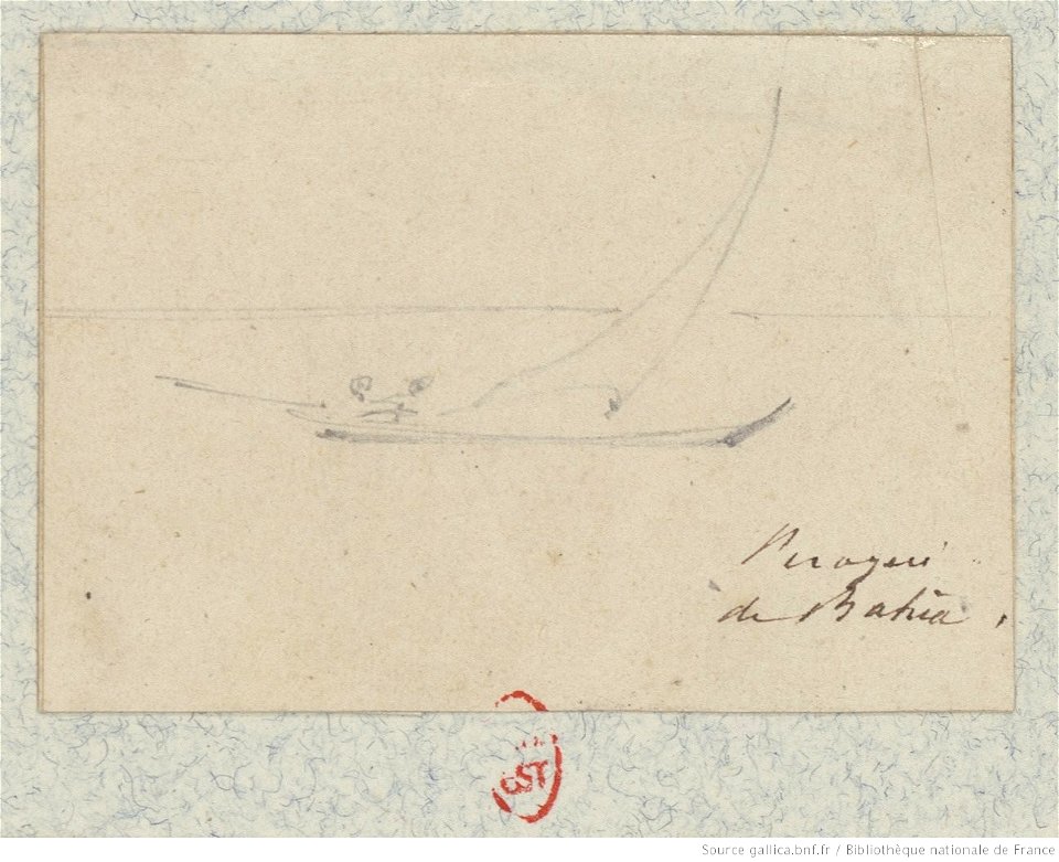 Meryon - Douze petits croquis de pirogues, btv1b55002193t, vue 3