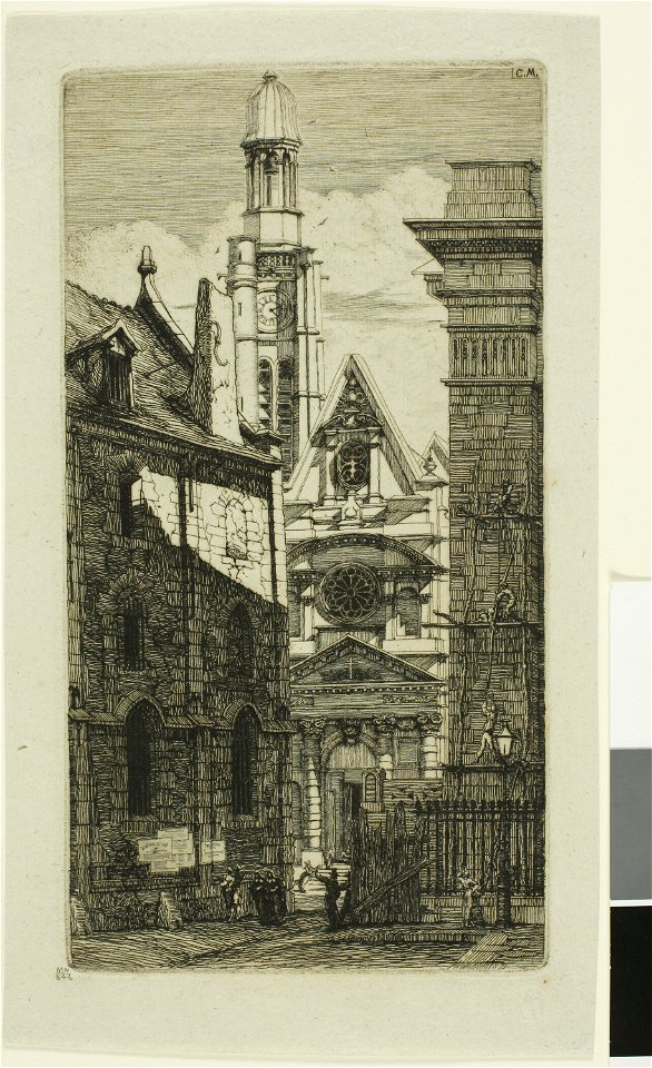 Meryon - Church of St. Etienne du Mont, Paris, 1909.269