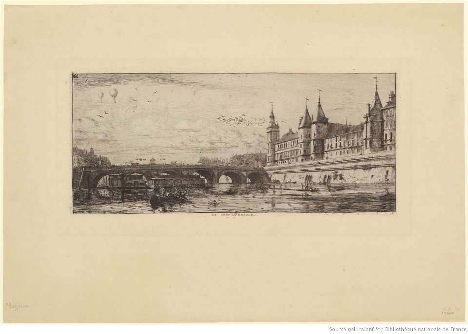 Meryon - Le Pont-au-Change, 10e état, btv1b550022004