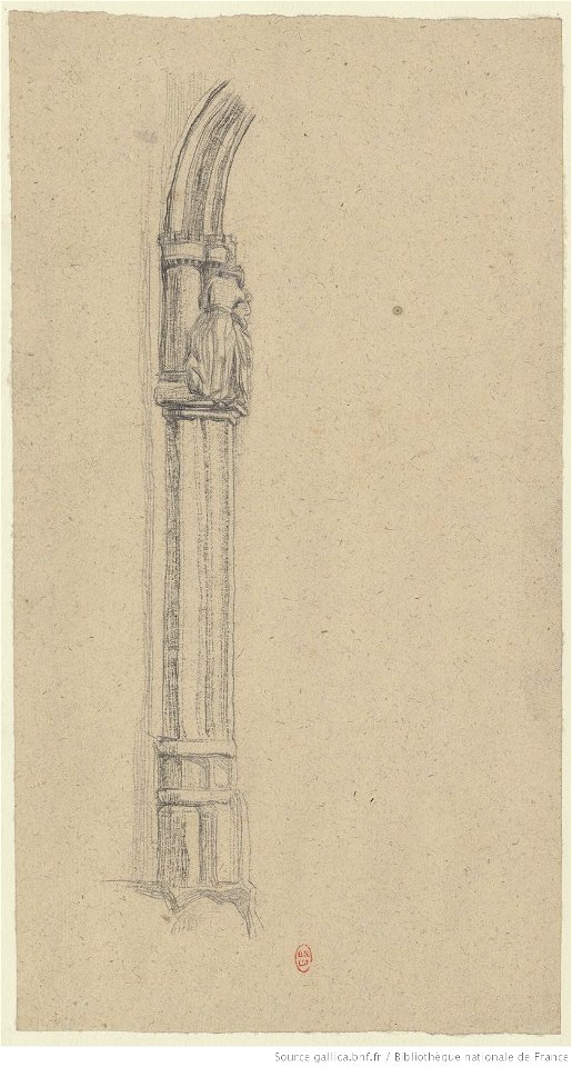 Meryon - Croquis de portes et fragments architecturaux à Bourges, btv1b55002465m