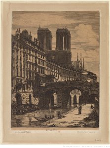 Meryon - Le petit pont, 5e état, btv1b550010503