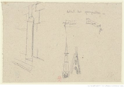 Meryon - Neuf croquis d'études pour Notre-Dame de Paris, btv1b550026354