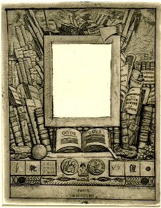 Meryon - Projet d'encadrement pour le portrait d'Armand Guéraud, 1868,1114.320