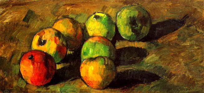 Nature morte aux sept pommes, par Paul Cézanne