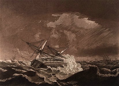 Naufrage du HMS Centaur en 1782 dans l'Atlantique