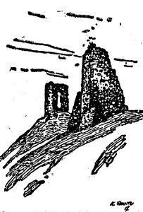 Navahradzki zamak. Наваградзкі замак (K. Frantz, 05.1918)