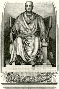 Milano monumento a Domenico Romagnosi nella Biblioteca Ambrosiana