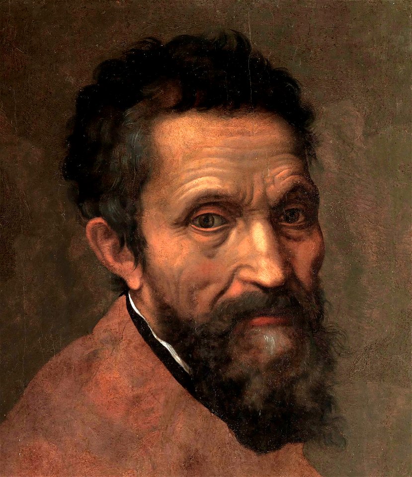 Miguel Ángel, por Daniele da Volterra (detalle)