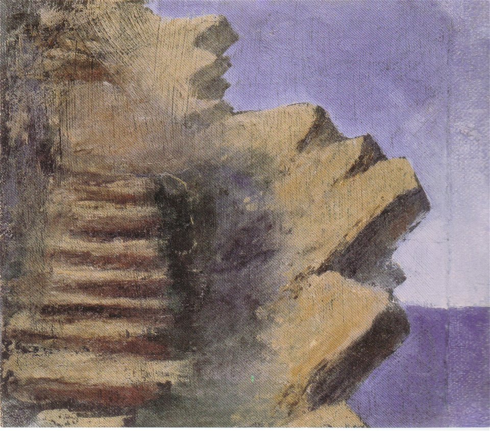Mikalojus Konstantinas Ciurlionis - CLIFF AT THE SEASIDE - 1905, Anapa