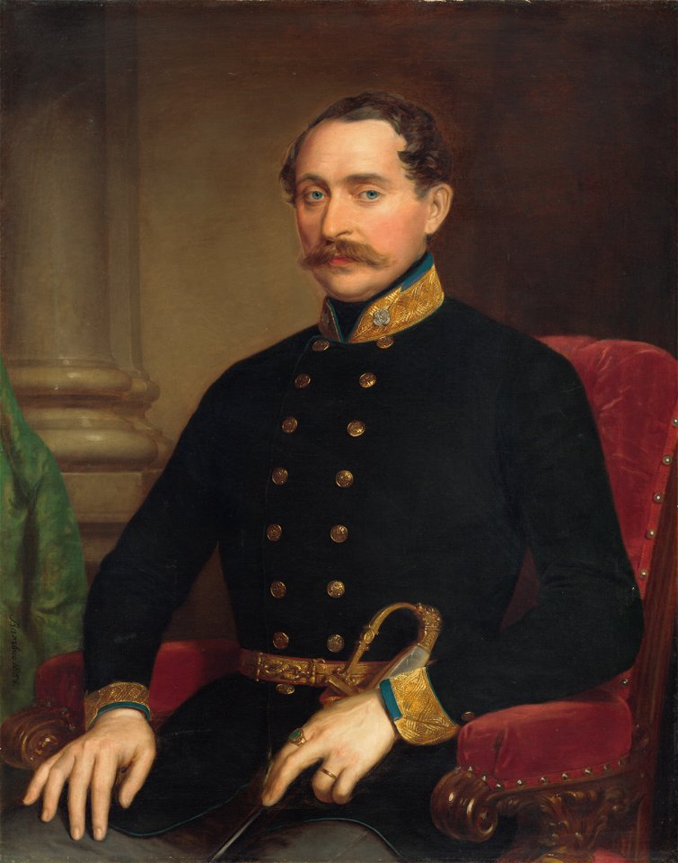 Miklós Barabás - Portrait of an Officer - O 3659 - Slovak National Gallery