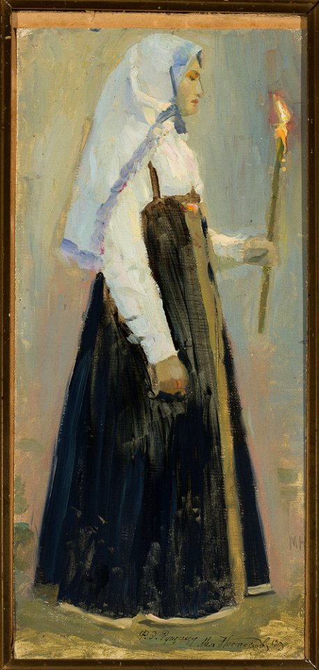 Mikhail Nesterov - Nun - M.Ob.905 - National Museum in Warsaw