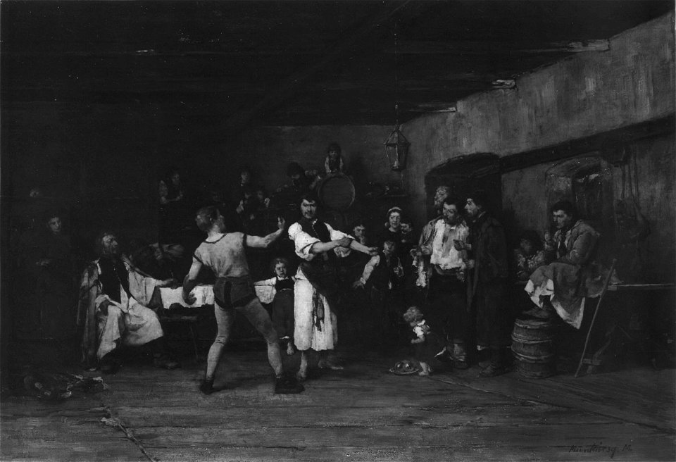 Mihály Munkácsy - The Wrestler's Challenge - 1901.435 - Art Institute of Chicago