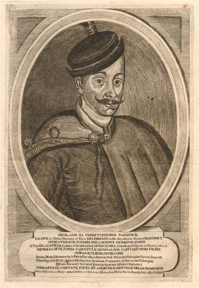 Mikałaj XI Radzivił. Мікалай XI Радзівіл (H. Lajbovič, 1758)